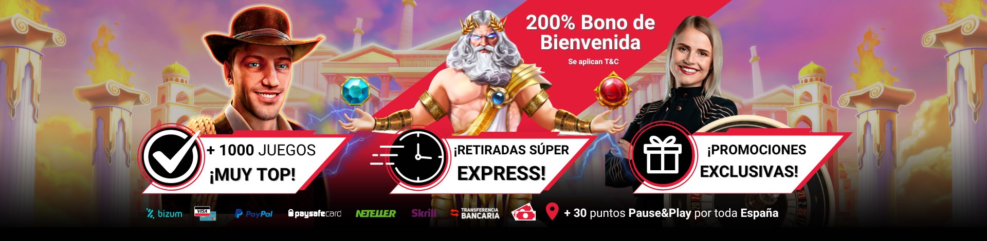 Promoción Casino Pause and Play - Casino online