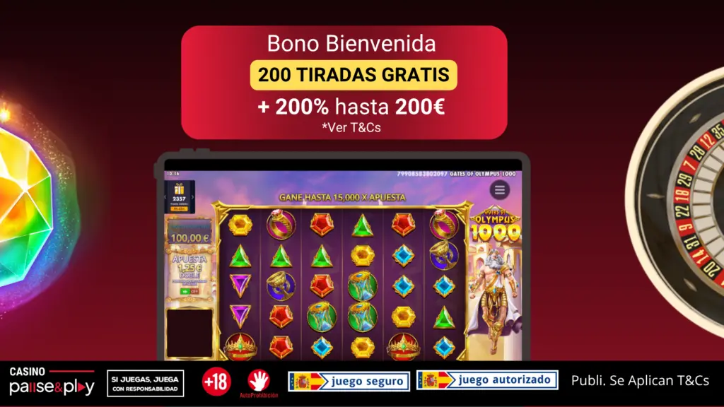 Casino Pause And Play bono disponible