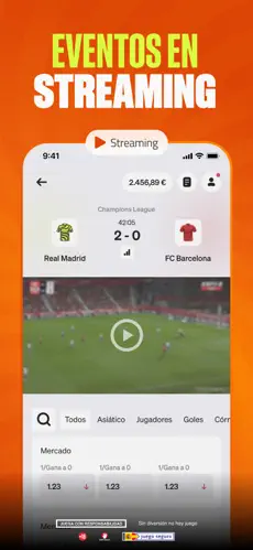 Luckia casa de apuestas eventos en streaming