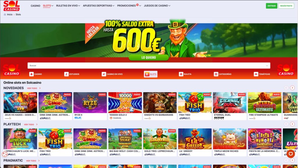 Solcasino Casino Online slots disponibles