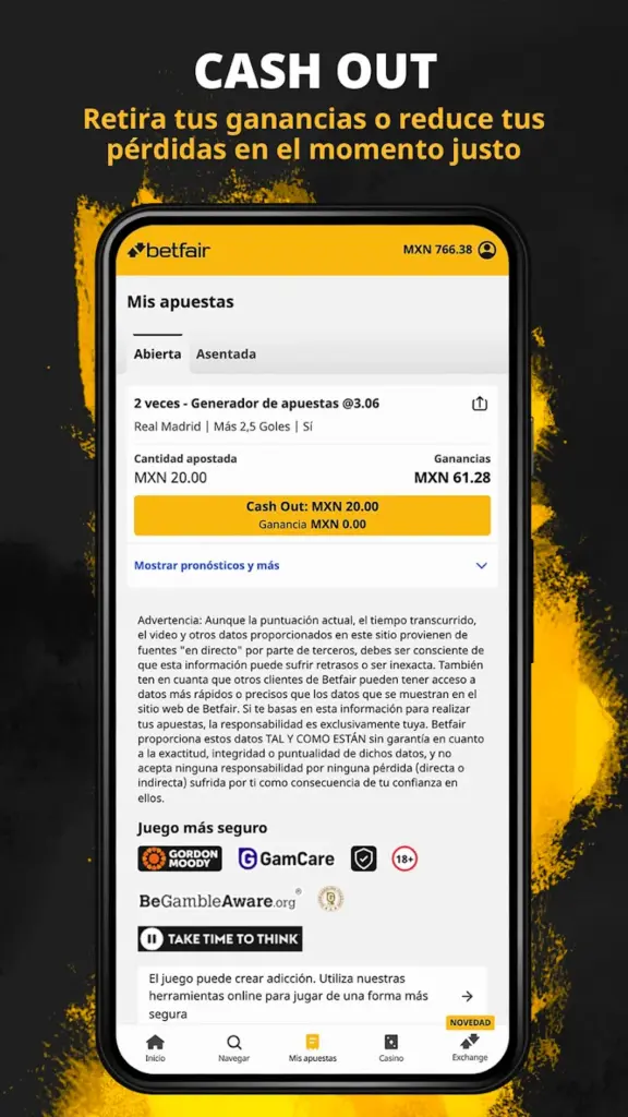 Betfair apuestas retiradas