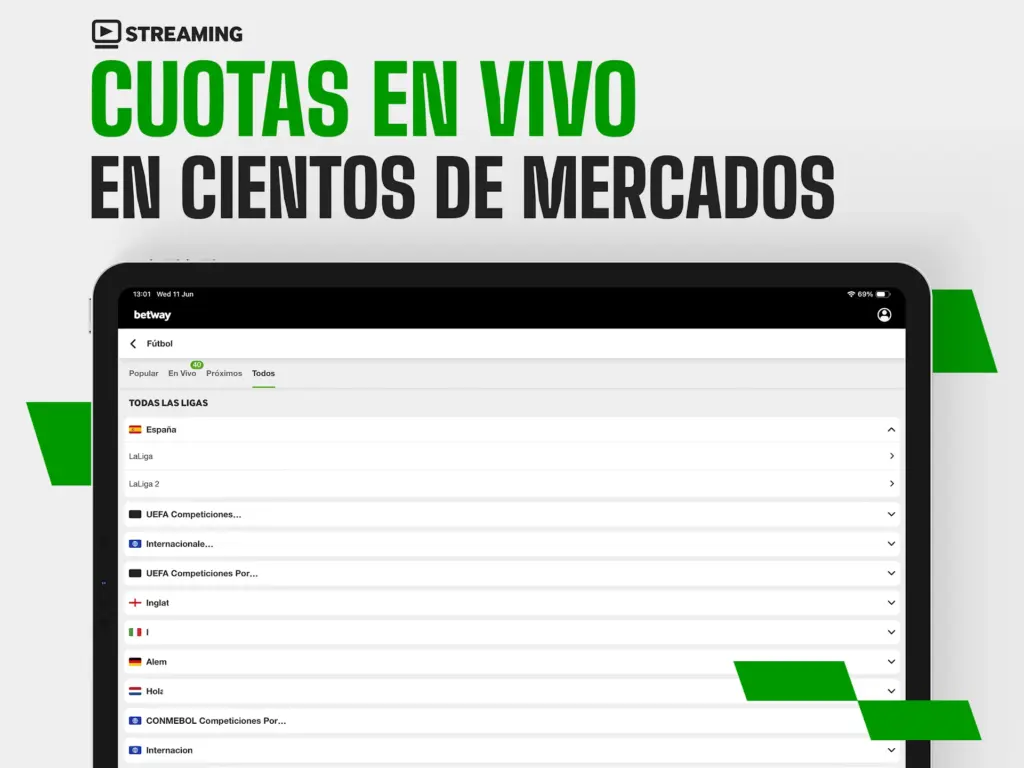 betway apuestas cuotas en vivo