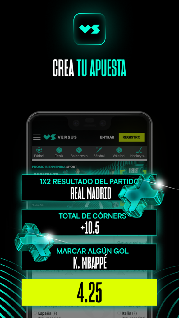 versus crear apuestas