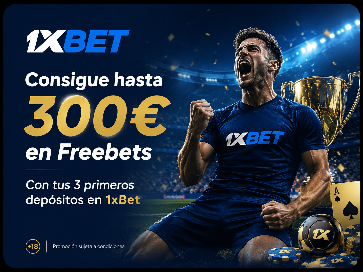 Freebets en tus 3 primeros depósitos