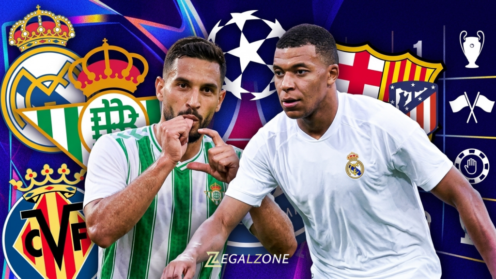 Champions League 202627 los 5 equipos espanoles y sus rivales